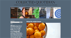 Desktop Screenshot of collectedquotidian.com