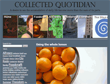 Tablet Screenshot of collectedquotidian.com